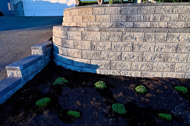 Retaining Wall and Patio Construction